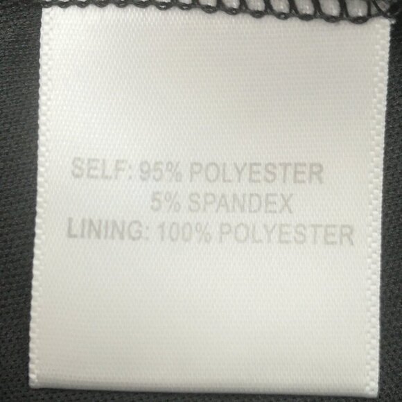 Jane & Delancy Ladies Size Large Black & Grey Pattern Short Sleeves Flowy Dress - Picture 5 of 8